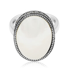 Zilveren ring met een Mabe parel (TPC)