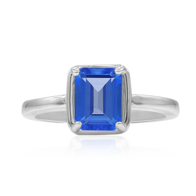 Zilveren ring met een Indigo blauwe topaas