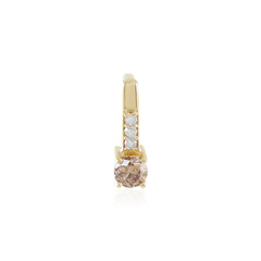 Gouden hanger met een I2 Champagne Diamant