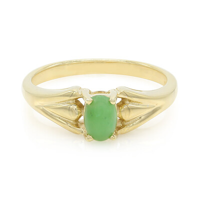 Zilveren ring met een keizerlijk chrysopraas