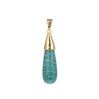 Zilveren hanger met een amazoniet