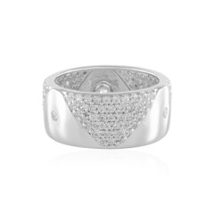 Zilveren ring met zirkonen (de Melo)