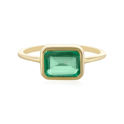 Gouden ring met een Russische smaragd