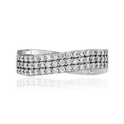 Platina ring met Loepzuivere (F) Diamanten (LUCENT DIAMONDS)
