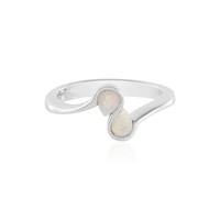 Zilveren ring met Welo-opalen