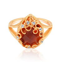 Zilveren ring met een carneool