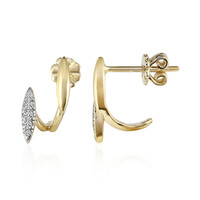 Gouden oorbellen met Diamanten SI1 (G)
