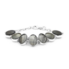 Zilveren armband met fluorieten