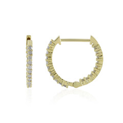 Gouden oorbellen met I4 (J) Diamanten