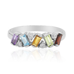 Zilveren ring met een amethist