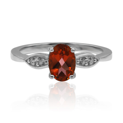 Zilveren ring met een Mandarijn topaas
