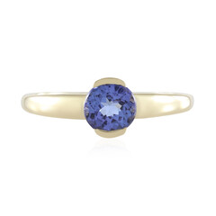 Gouden ring met een AAA tanzaniet