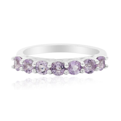 Zilveren ring met amethisten