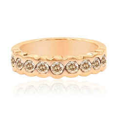 Gouden ring met SI1 Argyle Rose De France Diamanten