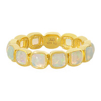 Zilveren ring met Welo-opalen