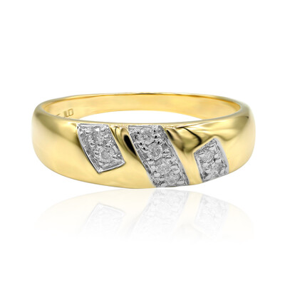 Gouden ring met I1 (G) Diamanten