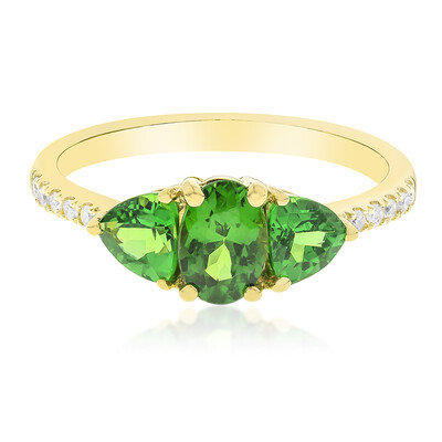 Gouden ring met een AAA tsavoriet (CIRARI)
