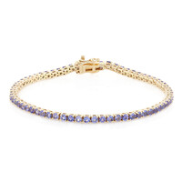 Gouden armband met tanzanieten (La Revelle)