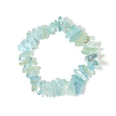 Armband met aquamarijnstenen