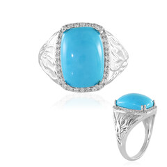 Zilveren ring met een turkoois (de Melo)