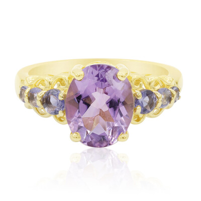 Zilveren ring met een amethist