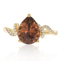 Gouden ring met een Congo Neon Toermalijn (Smithsonian)