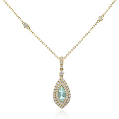 Gouden halsketting met een Paraiba toermalijn (CIRARI)