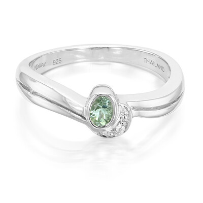 Zilveren ring met een Paraiba toermalijn