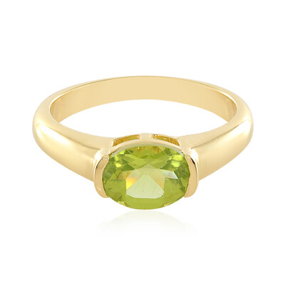 Zilveren ring met een peridoot