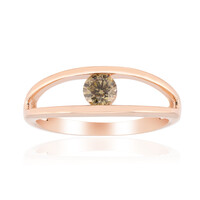 Gouden ring met een VS1 Argyle-Rose de France-Diamant