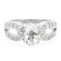 Zilveren ring met een Himalaya beril