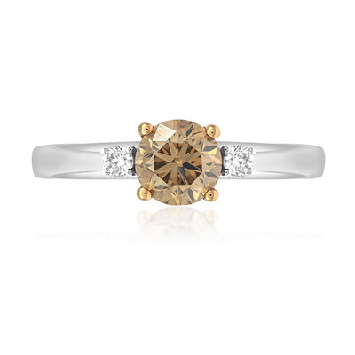 Gouden ring met een SI2 Bruine Diamant (CIRARI)