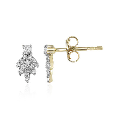 Gouden oorbellen met Loepzuivere (F) Diamanten (LUCENT DIAMONDS)