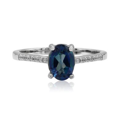 Zilveren ring met een Neptunus-topaas