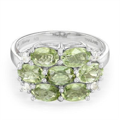 Zilveren ring met Paraiba toermalijnen