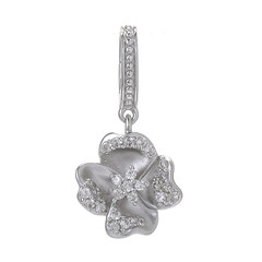 Zilveren hanger met zirkonen (Dallas Prince Designs)