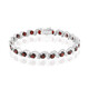 Zilveren armband met granaten