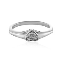 Zilveren ring met I1 (I) Diamanten