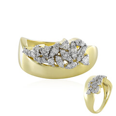 Gouden ring met een SI2 (H) Diamant (de Melo)