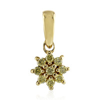 Gouden hanger met gele VS1 diamanten