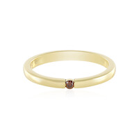 Zilveren ring met een I2 Rode Diamant