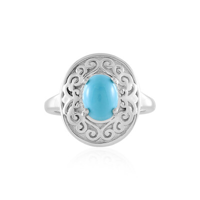 Zilveren ring met een Sleeping Beauty Turkoois