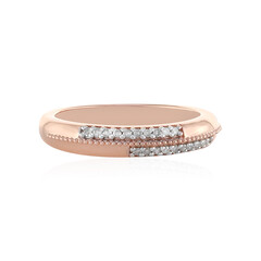 Zilveren ring met I4 (J) Diamanten