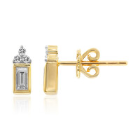 Gouden oorbellen met Diamanten SI1 (G)