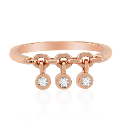 Zilveren ring met zirkonen (M de Luca)