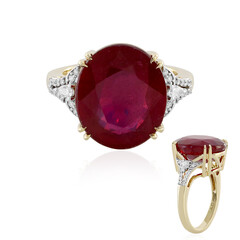 Gouden ring met een Madagaskar Robijn (D'vyere)