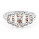 Zilveren ring met een Fancy diamant