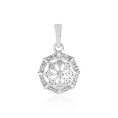 Zilveren hanger met een I2 (I) Diamant