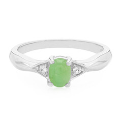 Zilveren ring met een keizerlijk chrysopraas