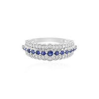 Gouden ring met een blauwe saffier